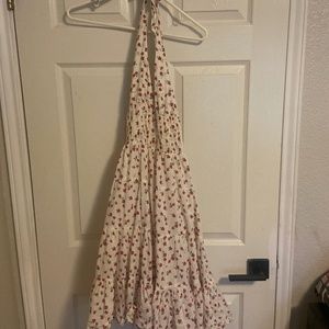 White Floral Fire Los Angeles Dress